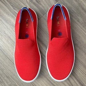 Rothy's The Kids Sneaker In Lollipop Red Size Youth 4 Retired Color